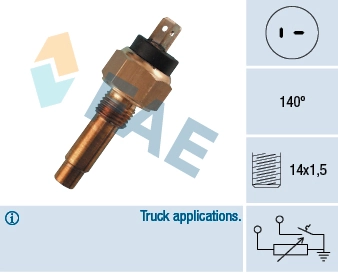 Sensor, coolant temperature