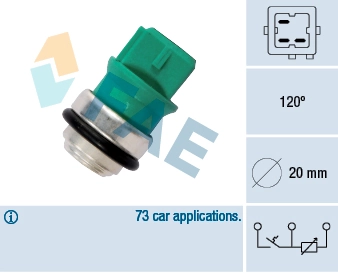 Sensor, coolant temperature