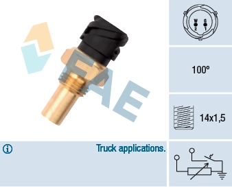 Sensor, coolant temperature