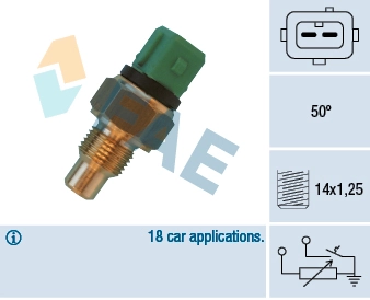 Sensor, coolant temperature