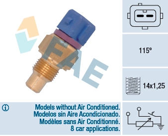 Sensor, coolant temperature
