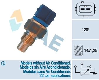 Sensor, coolant temperature