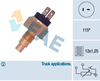 Sensor, coolant temperature