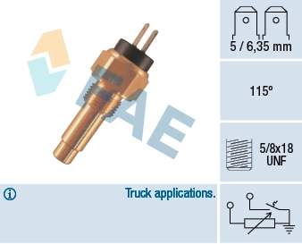 Sensor, coolant temperature
