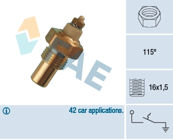 Temperature Switch, coolant warning lamp