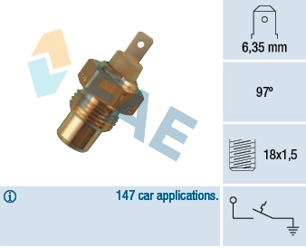 Temperature Switch, coolant warning lamp