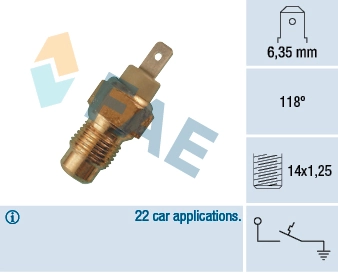 Temperature Switch, coolant warning lamp