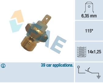 Temperature Switch, coolant warning lamp