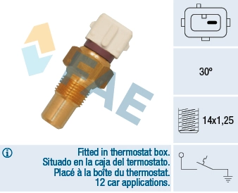 Temperature Switch, coolant warning lamp
