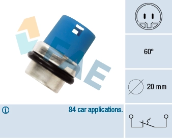 Temperature Switch, coolant warning lamp