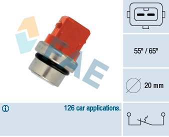 Temperature Switch, coolant warning lamp