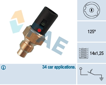 Temperature Switch, coolant warning lamp