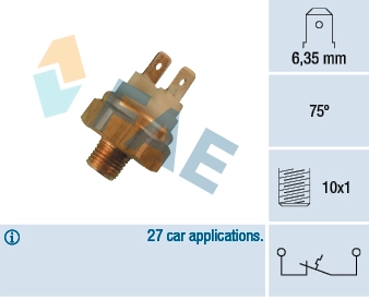 Temperature Switch, coolant warning lamp