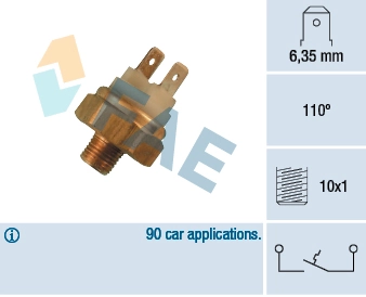 Temperature Switch, coolant warning lamp