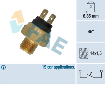 Temperature Switch, coolant warning lamp