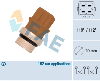 Temperature Switch, coolant warning lamp