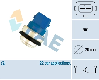 Temperature Switch, coolant warning lamp