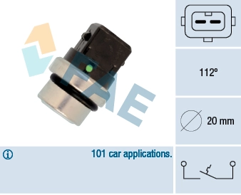 Temperature Switch, coolant warning lamp