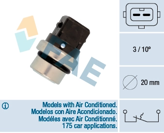 Temperature Switch, coolant warning lamp