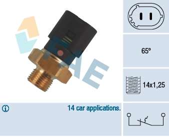 Temperature Switch, coolant warning lamp