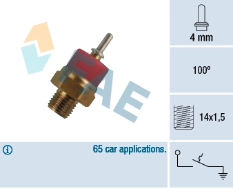 Temperature Switch, coolant warning lamp