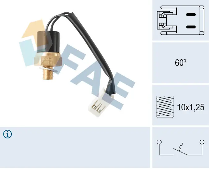 Temperature Switch, coolant warning lamp