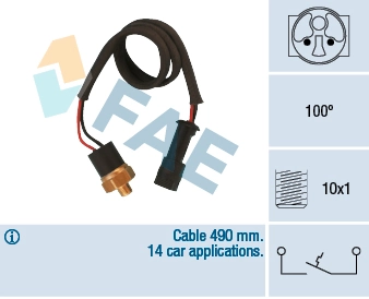 Temperature Switch, coolant warning lamp