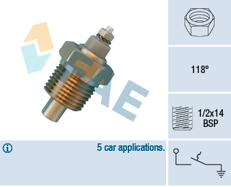 Temperature Switch, coolant warning lamp