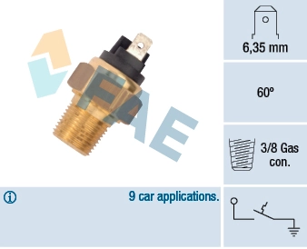 Temperature Switch, coolant warning lamp