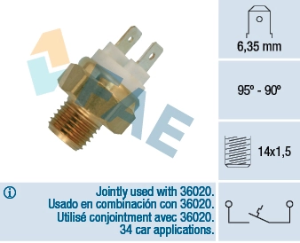 Temperature Switch, radiator fan