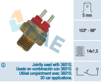 Temperature Switch, radiator fan