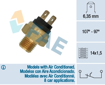 Temperature Switch, radiator fan