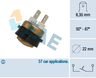 Temperature Switch, radiator fan