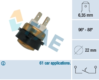 Temperature Switch, radiator fan