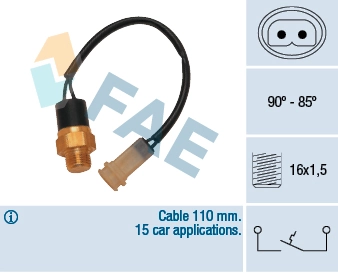 Temperature Switch, radiator fan