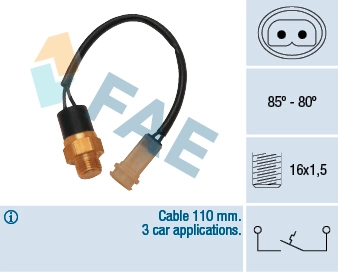 Temperature Switch, radiator fan