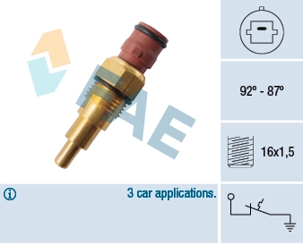 Temperature Switch, radiator fan