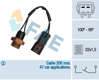 Temperature Switch, radiator fan