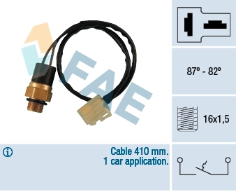 Temperature Switch, radiator fan