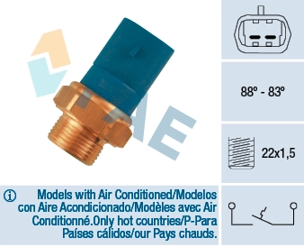 Temperature Switch, radiator fan