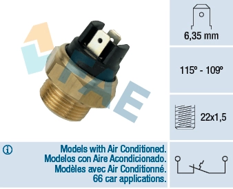 Temperature Switch, radiator fan