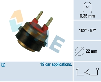 Temperature Switch, radiator fan