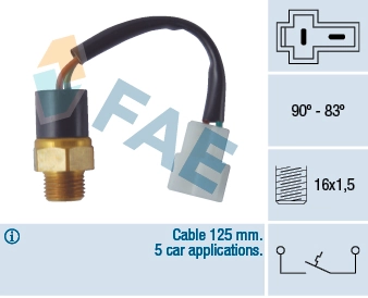 Temperature Switch, radiator fan