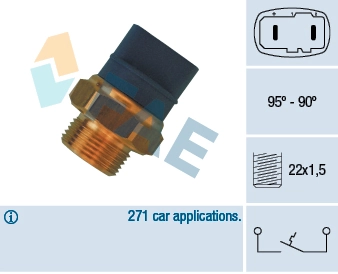 Temperature Switch, radiator fan
