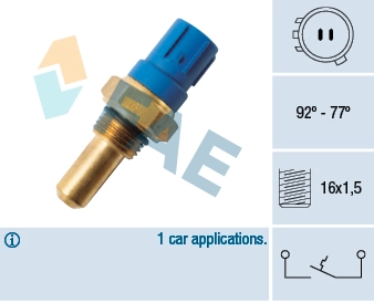 Temperature Switch, radiator fan