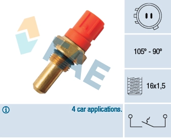 Temperature Switch, radiator fan