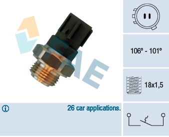 Temperature Switch, radiator fan