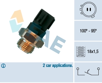 Temperature Switch, radiator fan
