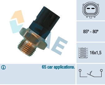 Temperature Switch, radiator fan
