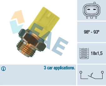 Temperature Switch, radiator fan